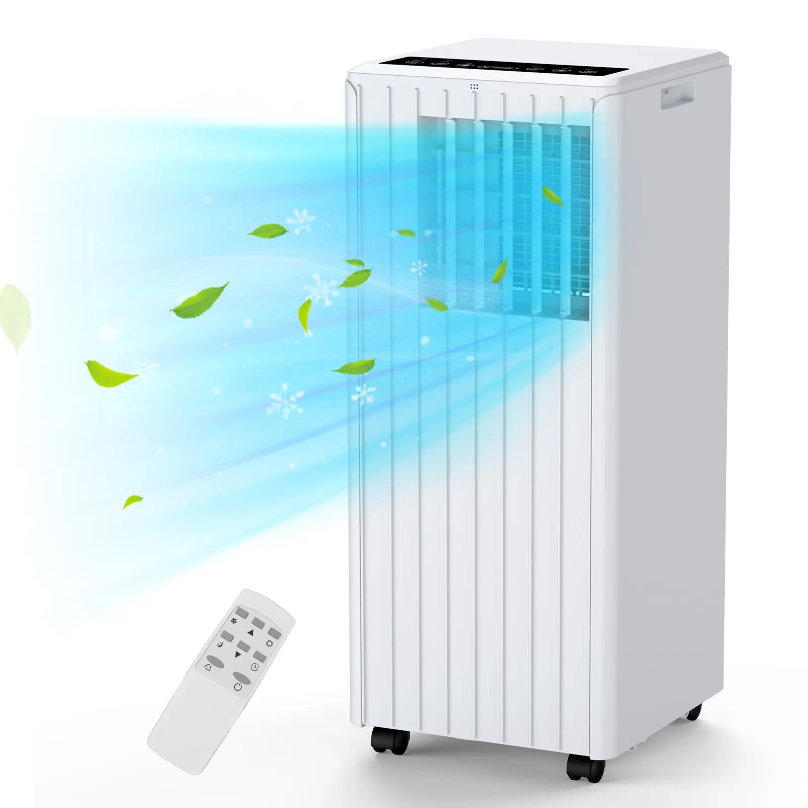 8000 BTU Portable Air Conditioners – 3-in-1 Cooling, Dehumidifier, Fan for Bedroom, Office, Dorm, Apartment, Quiet Energy-Saving Operation, Easy Installation