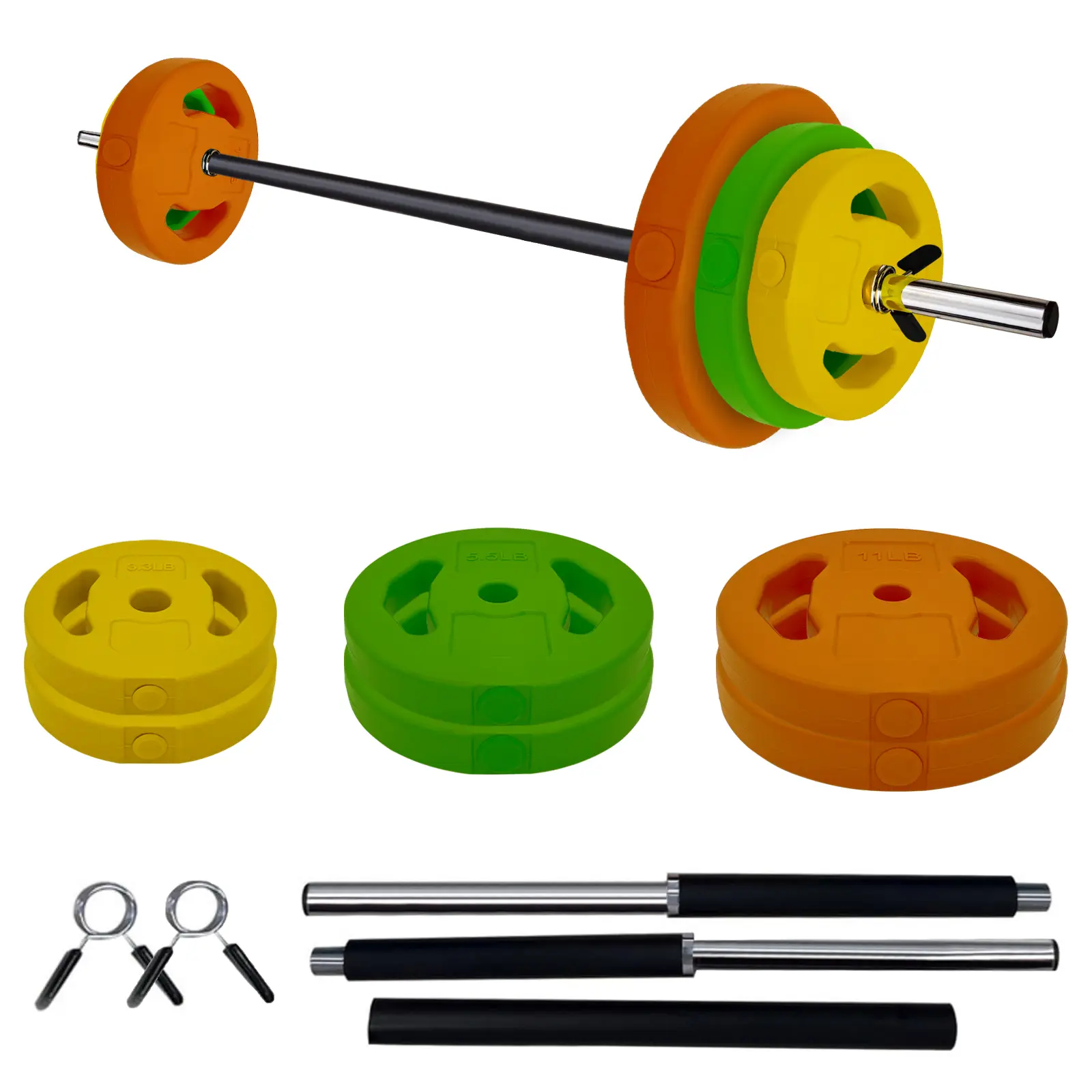 Cardio Pump Set, Adjustable Barbell Weight Plates,Versatile Weight Bar Set with Weights for Group Fitness, Adjustable Free Weights for Women’s Home and Gym Workouts