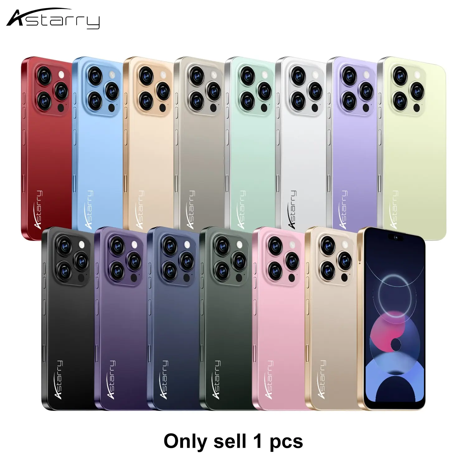 Astarry Smart Phone 16 Pro Max, Face Recognition, GPS, Bluetooth-compatible, WiFi, 6.93 Inch HD Screen, Dual Sim, Android 12, 4950mah Battery, 6gb RAM, 64GB Storage, Smartphone Android, Android Mobile Phone