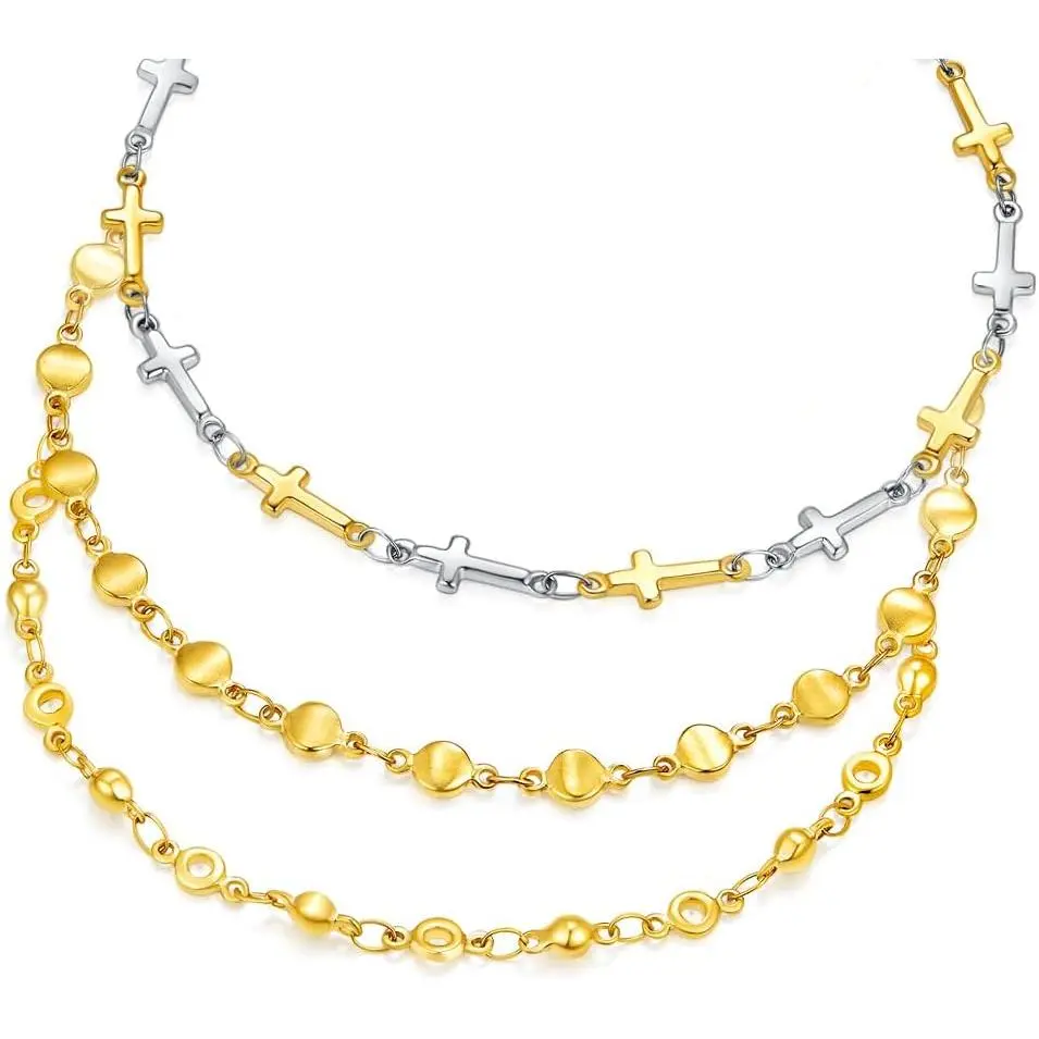 Stainless Steel Ankle Bracelet for Women, 8.2"+2" Adjustable | , Anklets Set, 14K  Plated,