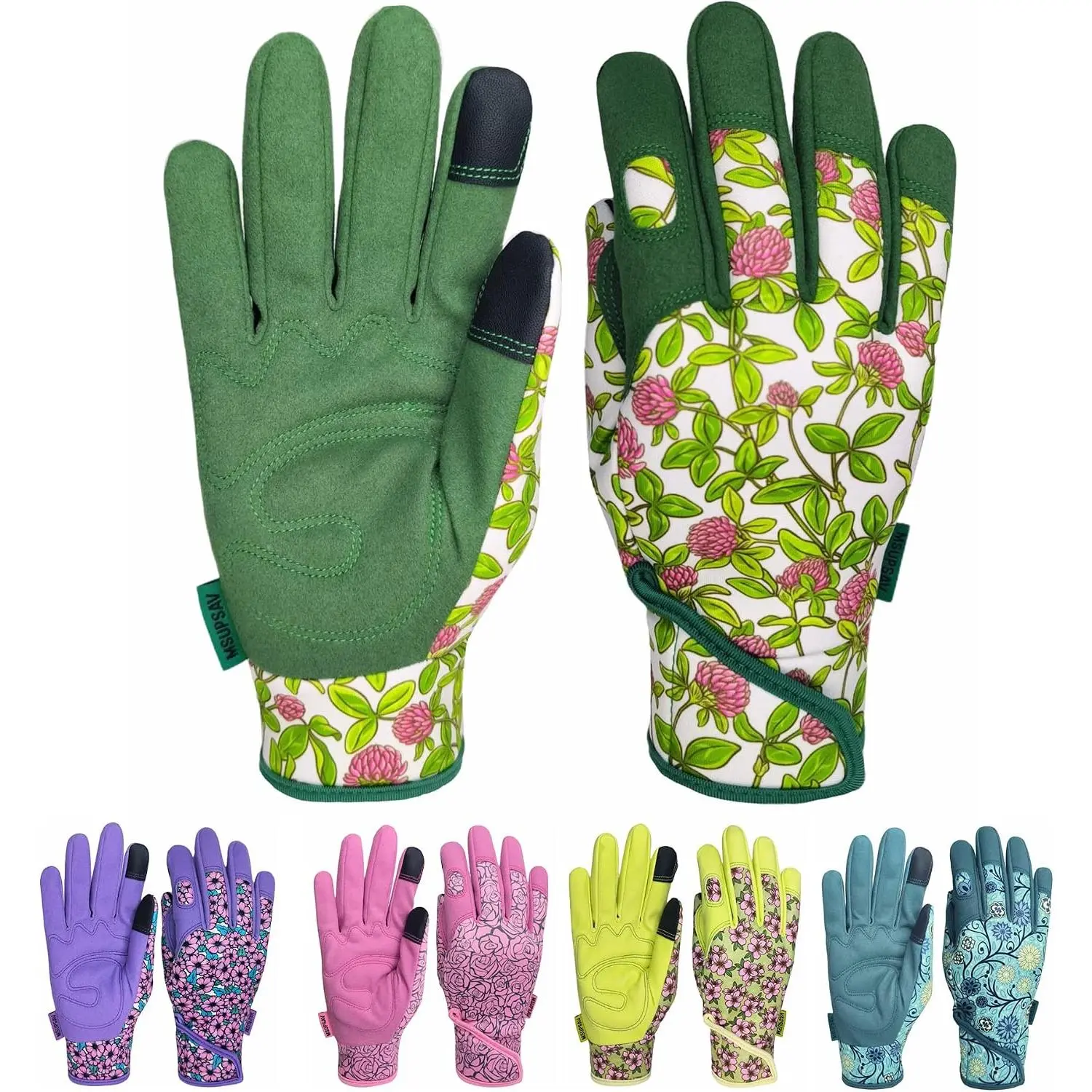 Gardening Gloves,Women Yard Work Garden Glove,Gifts | Thorn Proof,Puncture Resistant,Touchscreen,Gift,Leather,Spandex