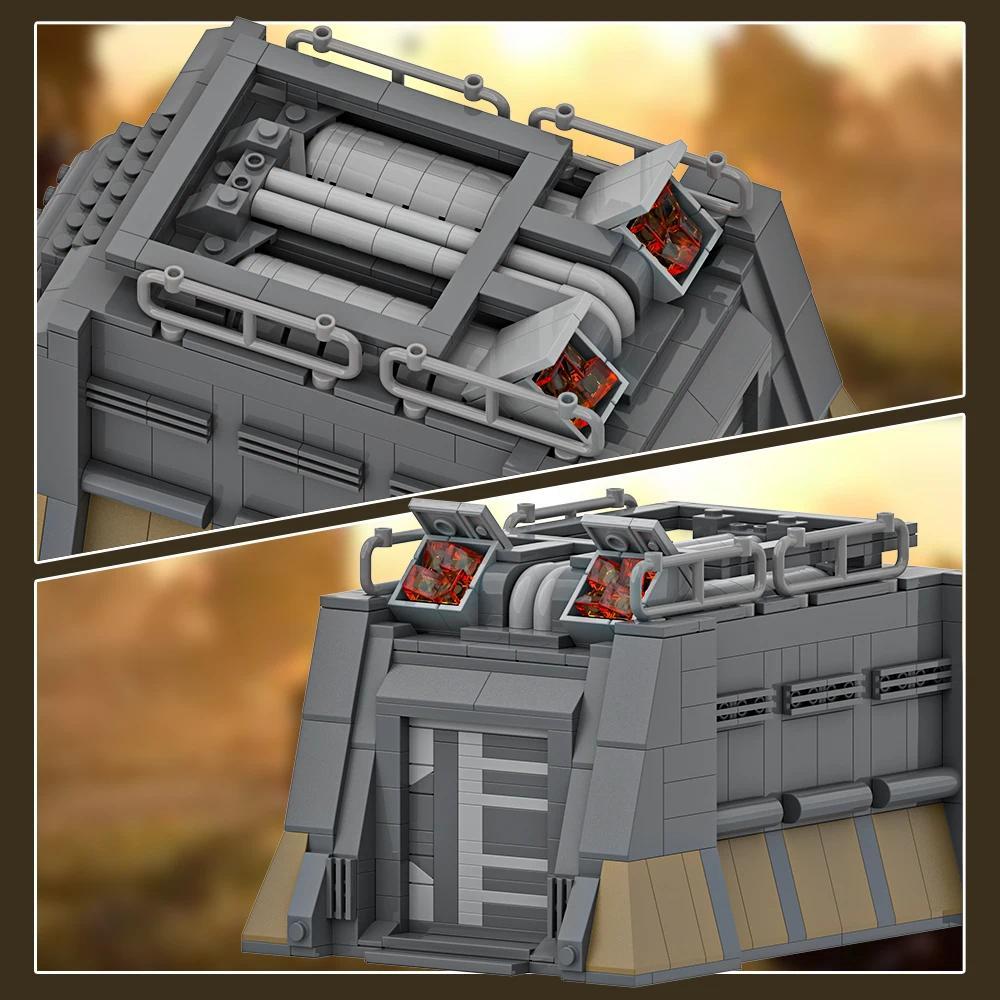 Gobricks MOC Helldivers 2 Super Destroyer Bricks Model EX Emancipator Exosuit Building Blocks Pelican-1 Shuttle DIY Assemble Toy