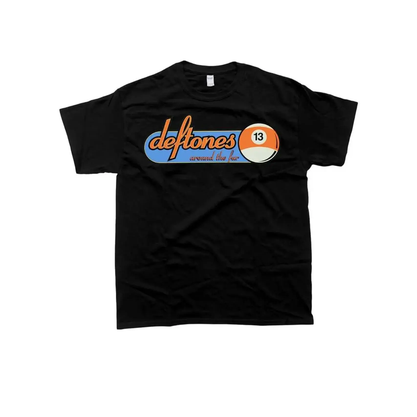 T-Shirt Top Menswear Black Streetwear Tee with Deftones Logo and 13 Design for Music Fans Crewneck Tshirt cotton tee