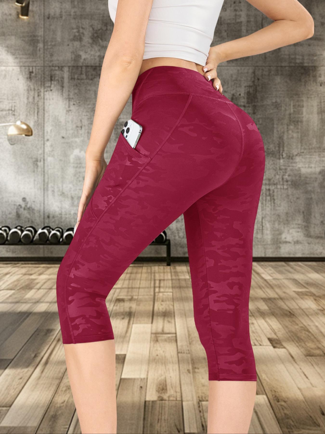 Women's Camo Print Gym Shorts, Breathable Comfortable Skinny Shorts, Ladies Sportswear for Indoor Outdoor Wear, Athleisure Shorts