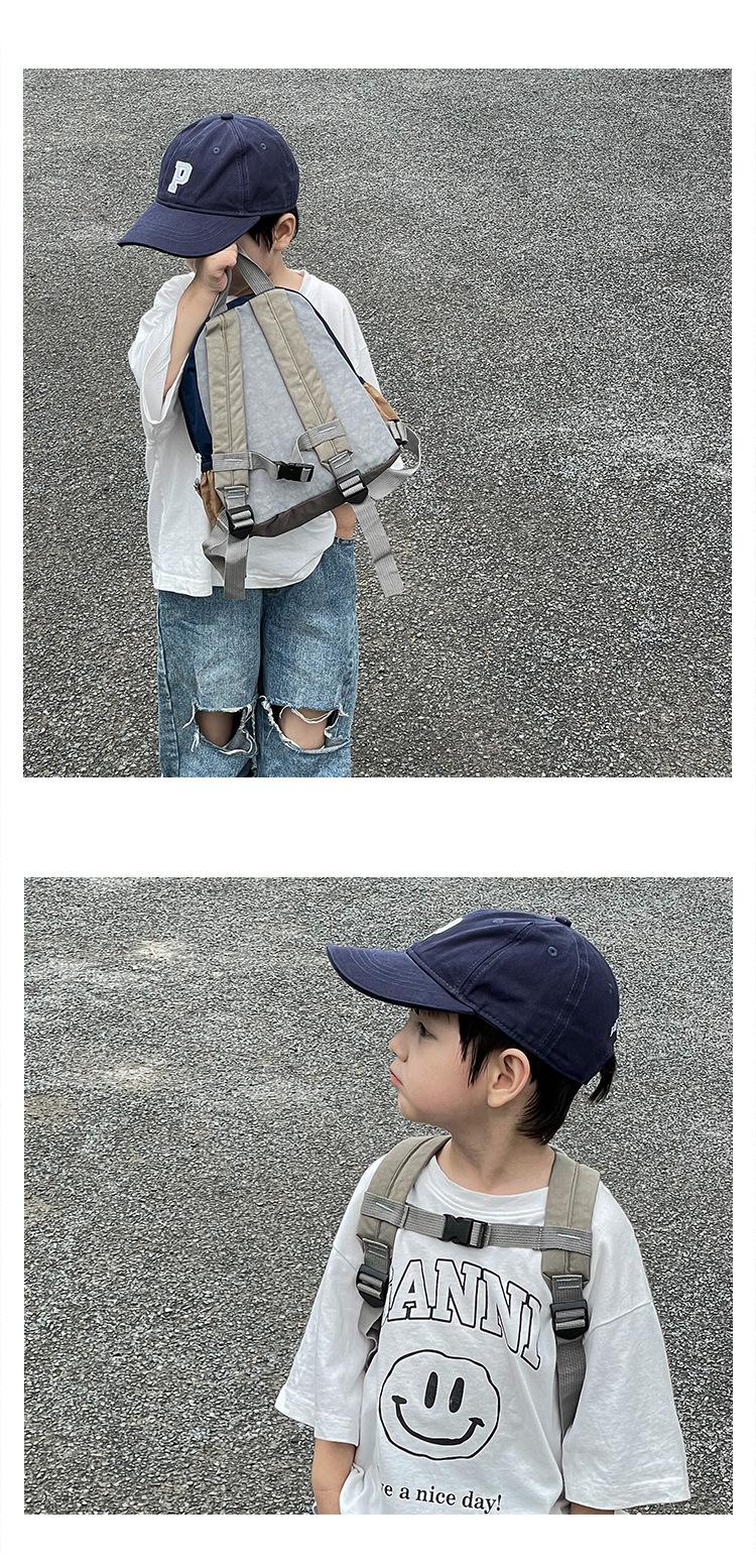 2026 New Model Children's Backpack: Simple and Lightweight Canvas Backpack for Boys and Girls, Suitable for School Season, with Spine Protection