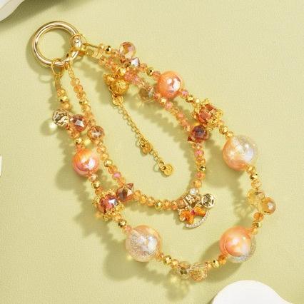 New Chinese-style fortune and peace lock pendant phone chain, niche design with a sense of sophistication, phone lanyard accessory