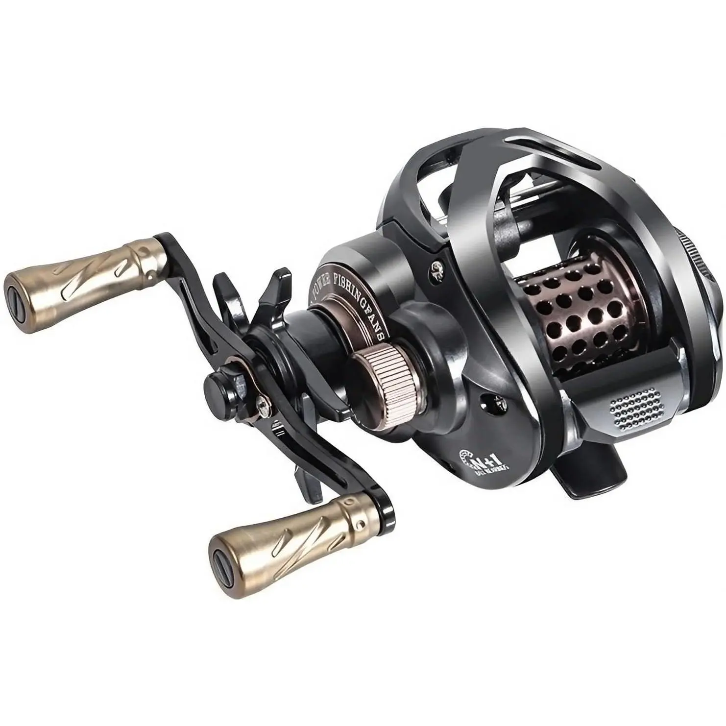 Baitcasting Fishing Reel – Lightweight  Baitcaster with Metal Spool, 7.2:1 High Speed Gear Ratio, Smooth Drag, Anti-Backlash Design for Lure & Ultralight Fishing