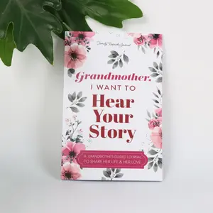 Mom's Guided Memory Journal, Hardcover Plain Ruled Notebook, English Language, Family Keepsake with Reflective Prompts, Perfect Gift Idea