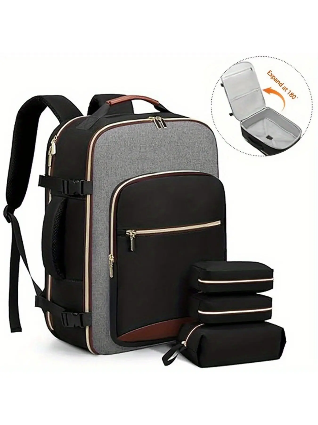 Travel Luggage Vacuum Compression Backpack with Vacuum Pump Combo Set, Backpack For Traveling On Airplane, for Cabin Bag Backpack 40x30x20 Tui Airways Carry-on Hand Luggage Backpack 35.56 cm Laptop Backpack Under-seat Cabin Bag