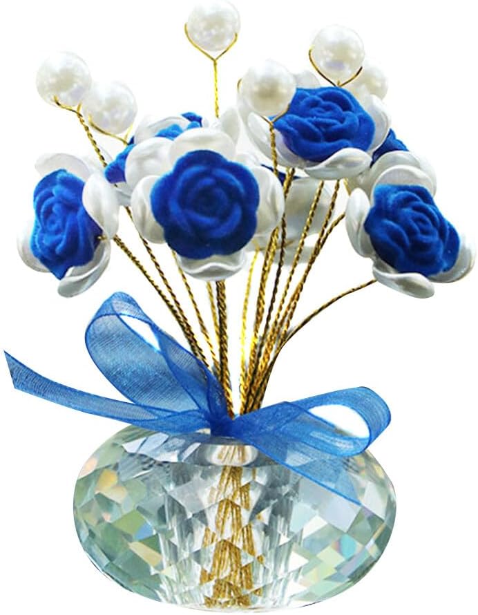 New crystal rose car, home, bedroom, living room, center console, desktop creative decorations, perfect for Halloween, Christmas, Thanksgiving, Valentine's Day gifts, three colors to choose from!