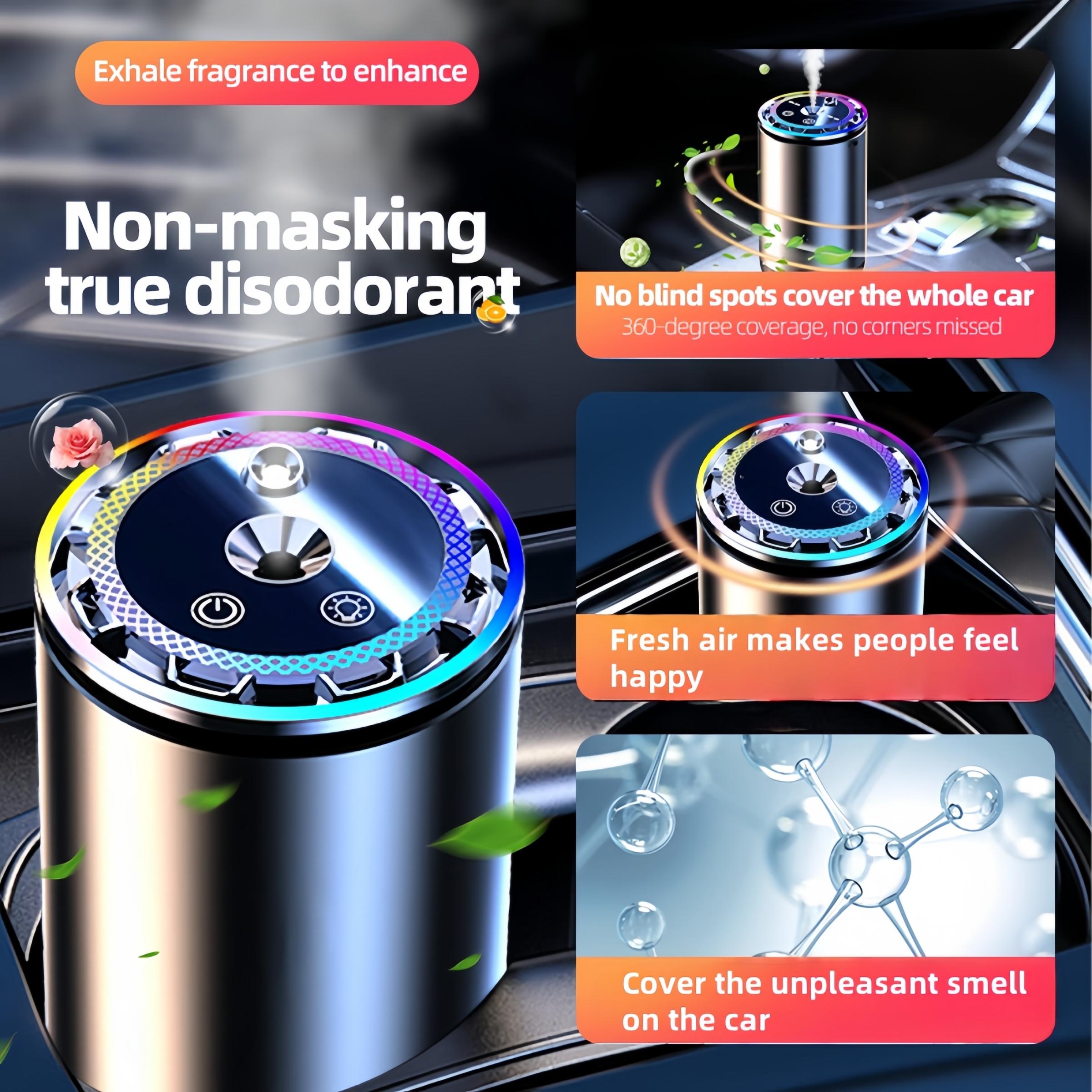 Portable Smart Aromatherapy Diffuser, USB Humidifier with Starlight Projector, Starry Projection, Battery Powered, 7 Color Changing Lights, Humidifier Atmosphere Light, Home & Car Decor Gift, Rechargeable Portable Humidifier, Aroma Diffuser Humidifiers