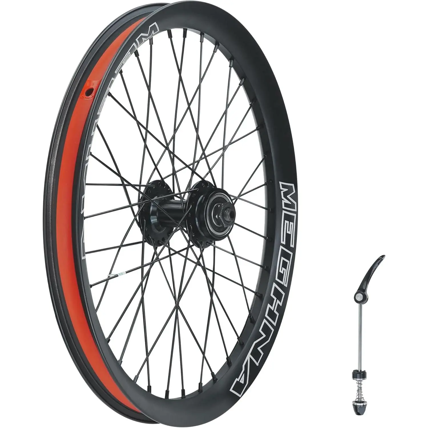 MEGHNA Bike Wheel 36 Spokes Lightweight Aluminium 20/26 x 3.0 inch Bike Rim Compatible with 6 Bolts Disc Brake 7-11 Speed Thread Freewheel Hub for Fat Bike E-Bike Mountain Bike