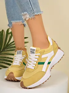 Women's Thick Sole Height-Boosting Outdoor Running Sneakers, Anti-Slip Comfortable Breathable, Ideal for Daily Walking