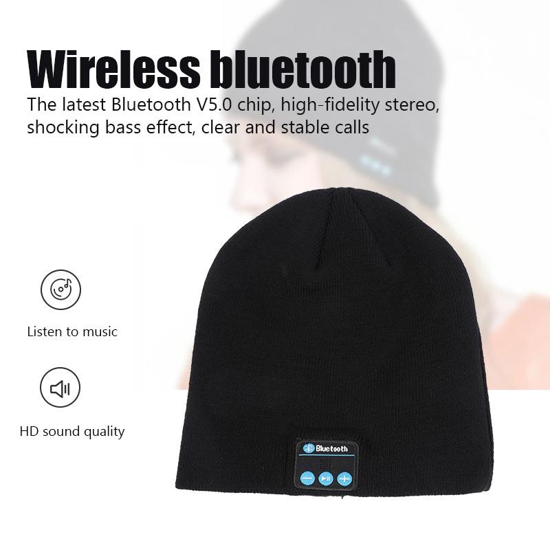 Bluetooth Earphone Music Hat Winter Wireless Headphone Cap Headset Mic Outdoor Cycling Hiking Knitted Hat vireless Mini with Keystone Correction small noise isolating in-ear stereo noise-canceling motorcycle helmet bluetooth-compatible