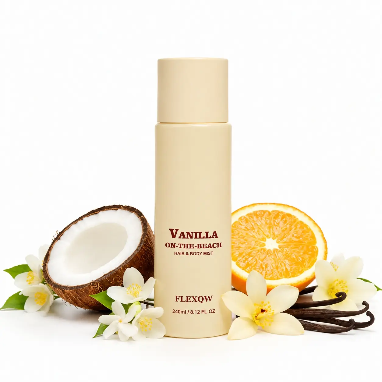 Vanilla-on-the-Beach Perfume | Warm Gourmand Hair & Body Mist | Water-Based | Alcohol-Free & Long-Lasting | Perfect for Layering | Lightweight and Non-Sticky formula | Smell Sweet All Day | Long-lasting gourmand freshness