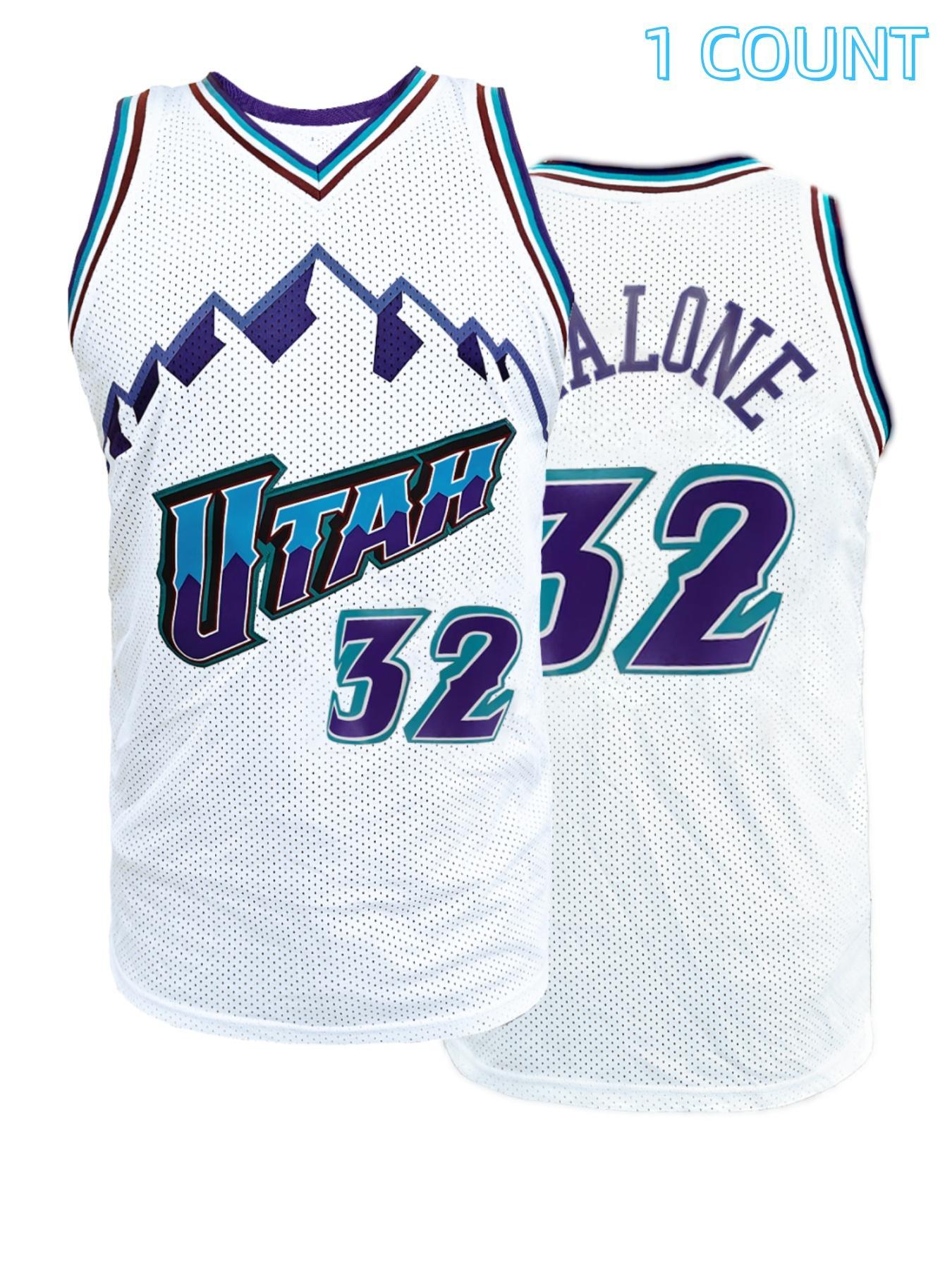 Men's Letter & Number Embroidery Vintage Basketball Jersey, Loose Breathable Sleeveless V-Neck Tank Top, Basketball Sports Jersey for Outdoor Sports, Lightweight Jersey, Breathable Athletic Top