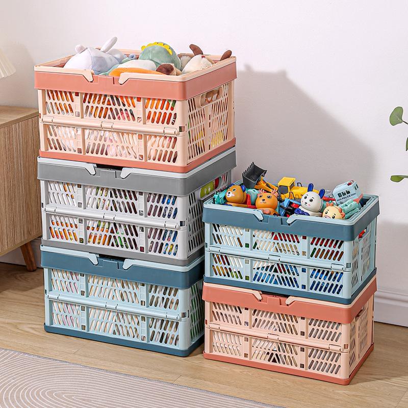 Foldable Storage Box, Outdoor Dining Basket, Portable Shopping Basket, Fruit Basket, Snack and Toy Container, Bookshelf Basket, Versatile Multi-Purpose Organizer