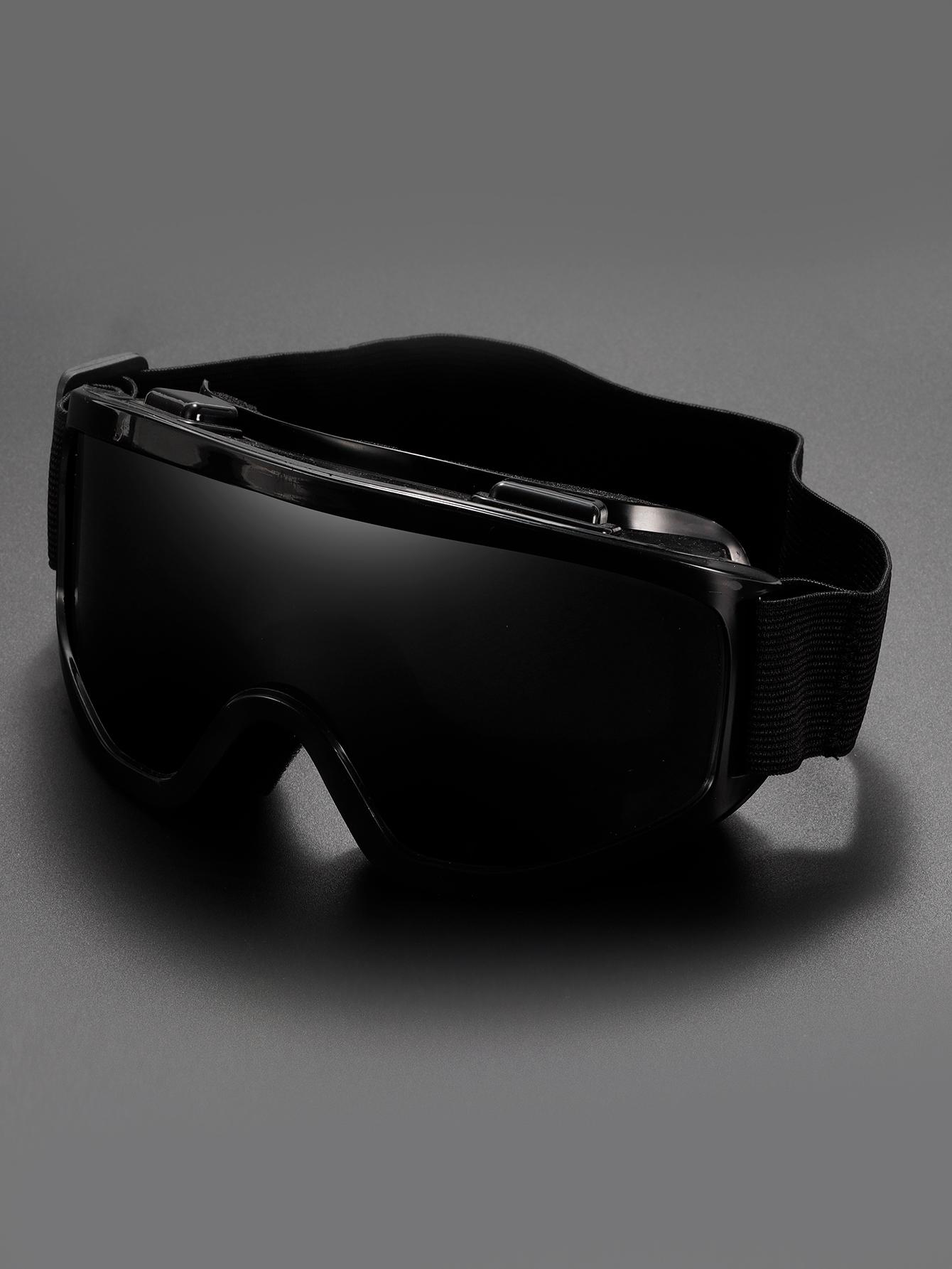 Unisex One-Piece Large-Frame Ski Goggles: Day-Night Versatile Lens, Padded Windproof Fit for Skiing/Snowboarding, High-Definition Anti-Fog Shades for Mountaineering & Winter Adventures