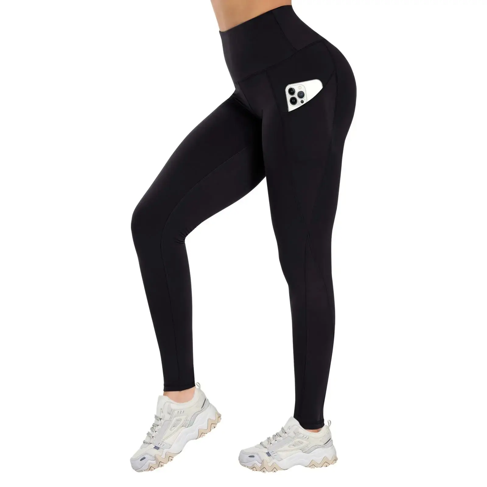 Women's High Waisted Tummy Control Leggings with Pockets – Non See-through  Yoga Pants for Workout