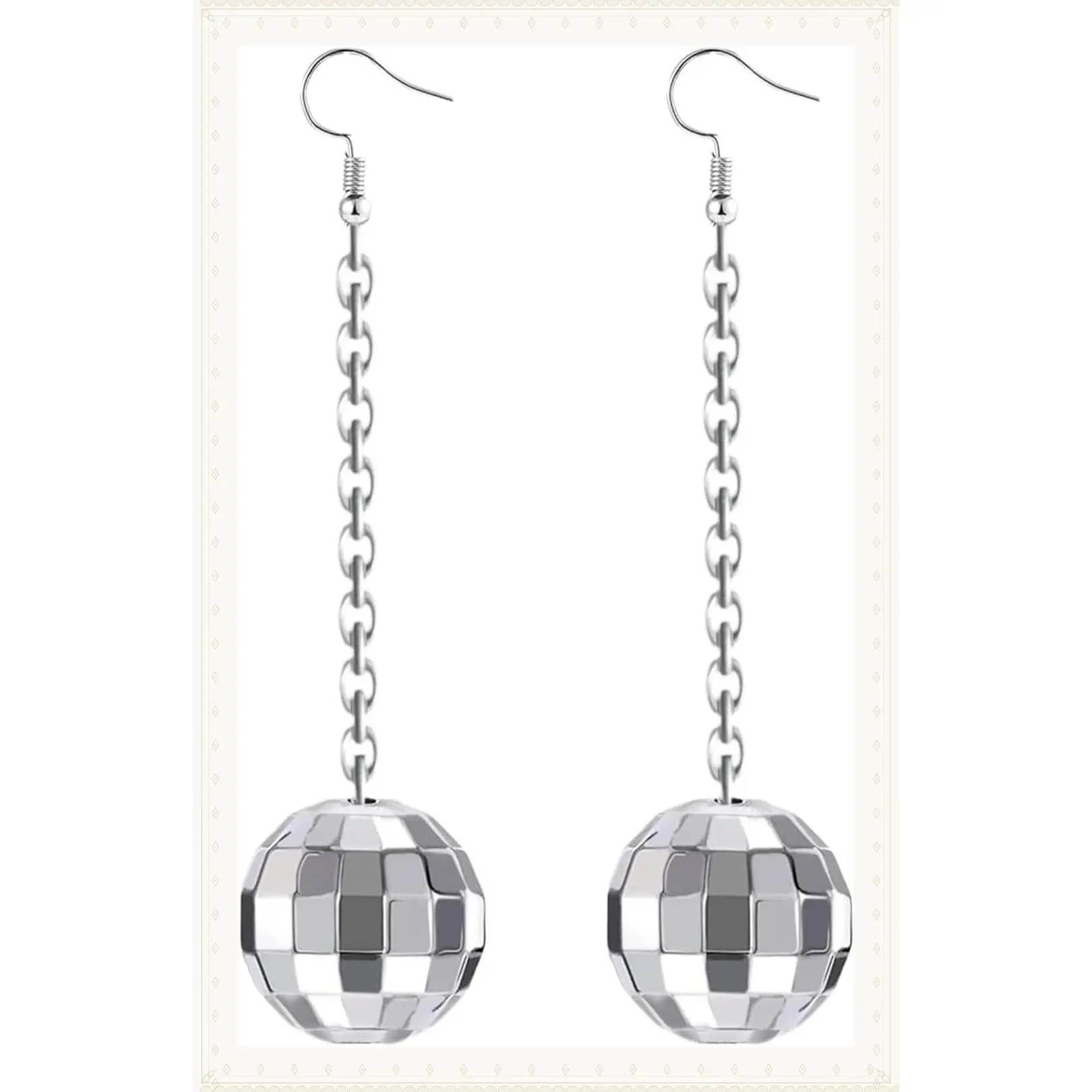 Disco Ball Earrings for Women - 70's Halloween Disco Outfits Costume Accessories For Men - Choice of ColorGift