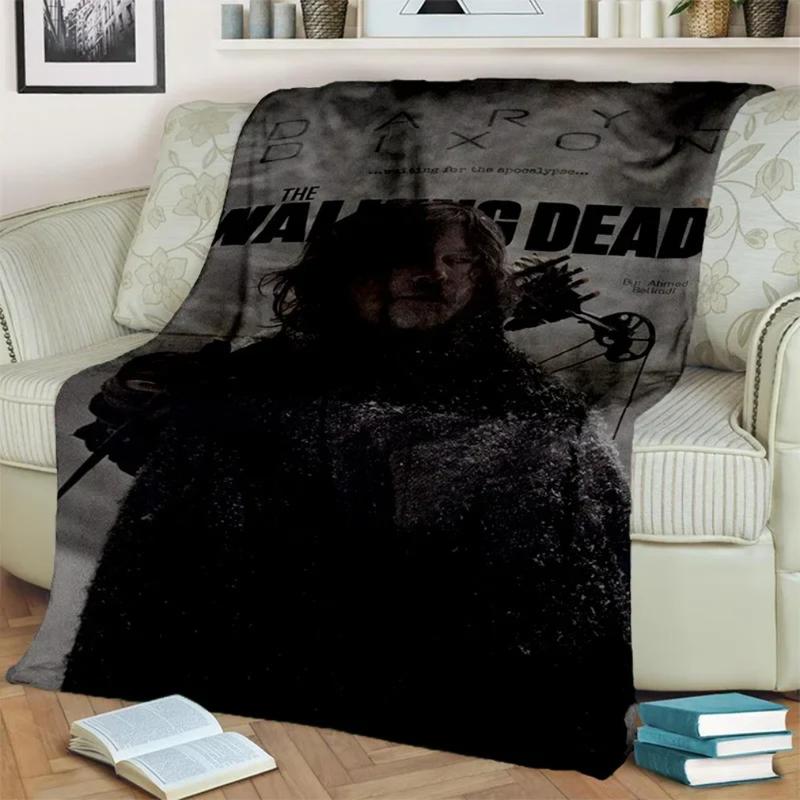 3D Horror TV The Walking Dead TWD Blanket,Soft Throw Blanket for Home Bedroom Bed Sofa Picnic Travel Office Cover Blanket