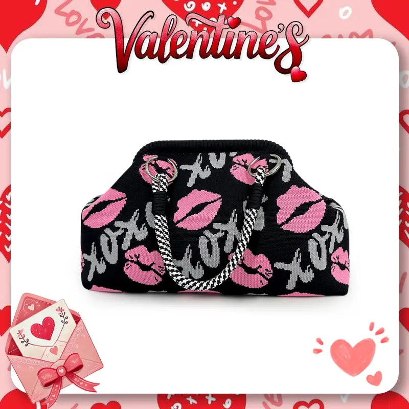 New Fashion Geometric Handbag, Purse, Fashion Purses, Going Out Purse, Heart Pattern Clutch, Trendy Clutch Bag, Makeup Bag, Evening Bag, Party Bag, Valentine's Day Gift, Elegant Stylish Purse
