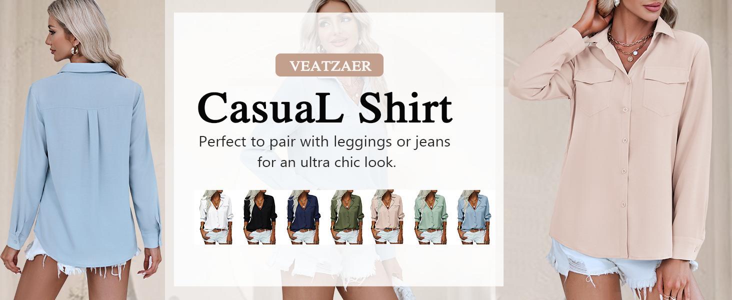 Imily Bela Womens Solid Lapel Long Sleeves Button Down Shirt Top Casual Basic Office Blouse Imily Bela Womens Solid Lapel Long Sleeves Button Down Shirt Top Casual Basic Office Blouse