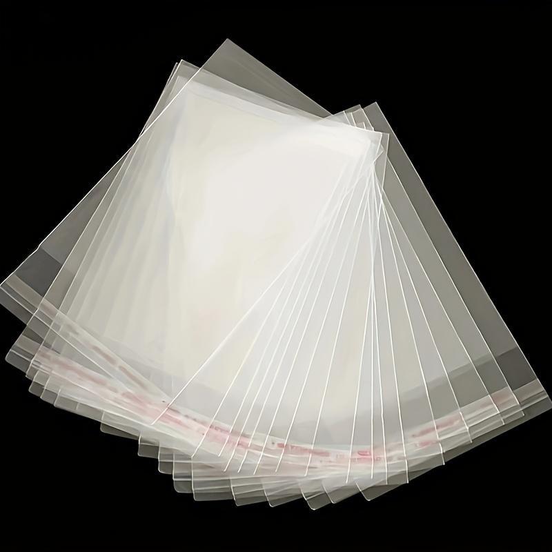 Transparent Cellophane Plastic Bag, 300pcs 3 Sizes Wrapping Bag, Resealable Bag for Photos Jewelry Sock Gift Resealable Packaging