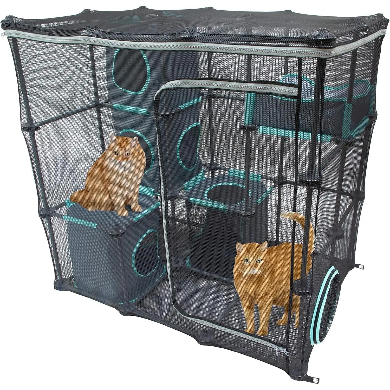 Outdoor Catio Furniture and Play Kits for Cats, Outdoor Mega Kit