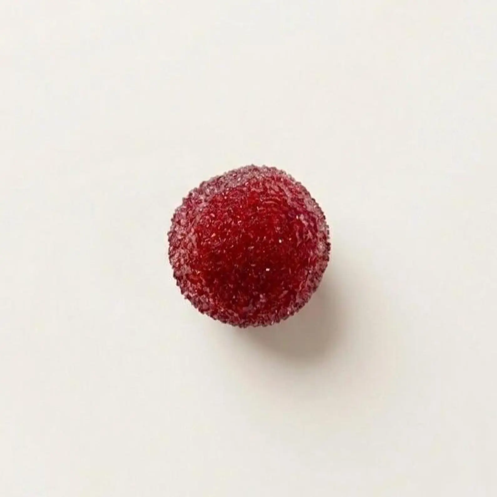 Red berry shaved ice squishy stress ball