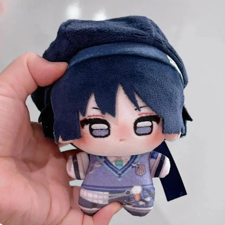 2026 Trendy Genshin Impact Scaramouche Wanderer 10cm Starfish-Style Cotton Plush Doll, Cute Anime Keychain Pendant Gift, None