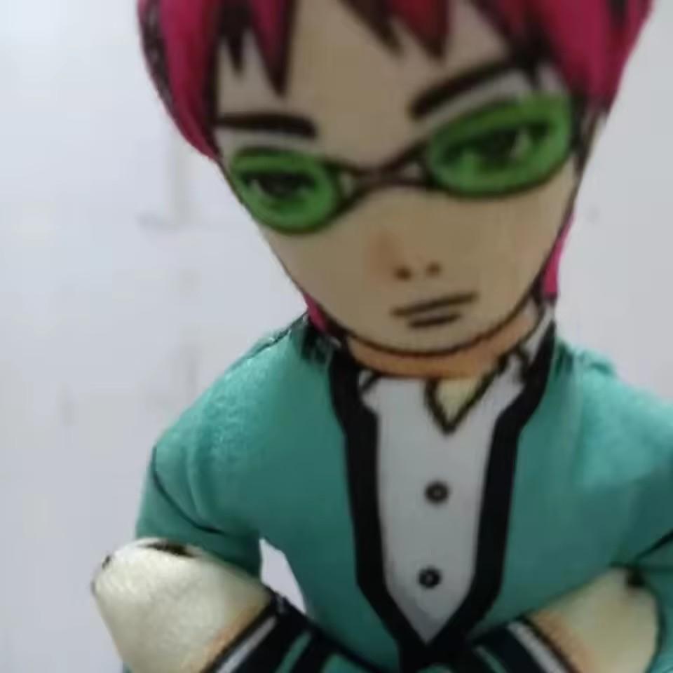 Anime The Disastrous Life of Saiki K Saiki Kusuo Cosplay Doll Twistable Shape Room Decoration Abstract Cartoon Figure Dolls Gift