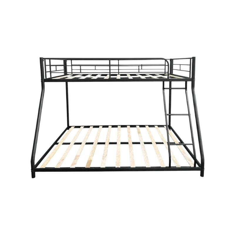 Metal Twin over Full Bunk Bed/ Heavy-duty Sturdy Metal/ Noise Reduced/ Squeak Free/ Wooden Slat/ No Box Spring Needed