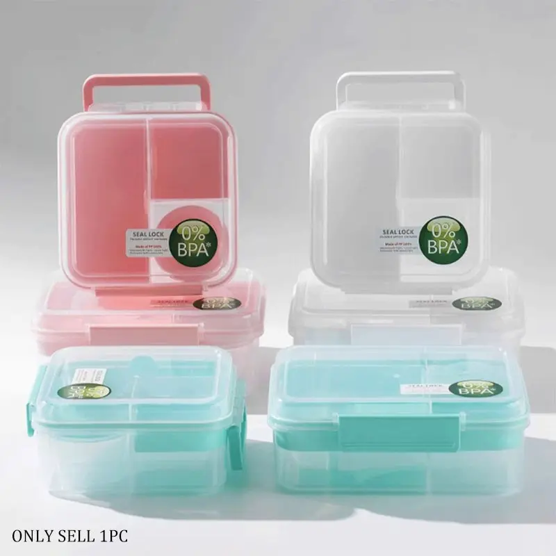 Square Lunch Box, Sealed Freshness Leak-Proof, Portable Bento Box for Students and Office Workers, Convenient Meal Container, Travel Lunchbox
