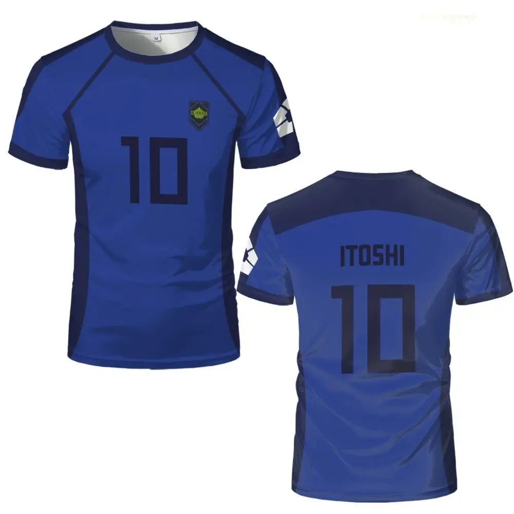 2026 new hot item Anime Japanese Blue Lock Isagi Yoichi Football Jersey T-shirt Cosplay Hyoma Chigiri Meguru Bachira Tee Original Children Clothes