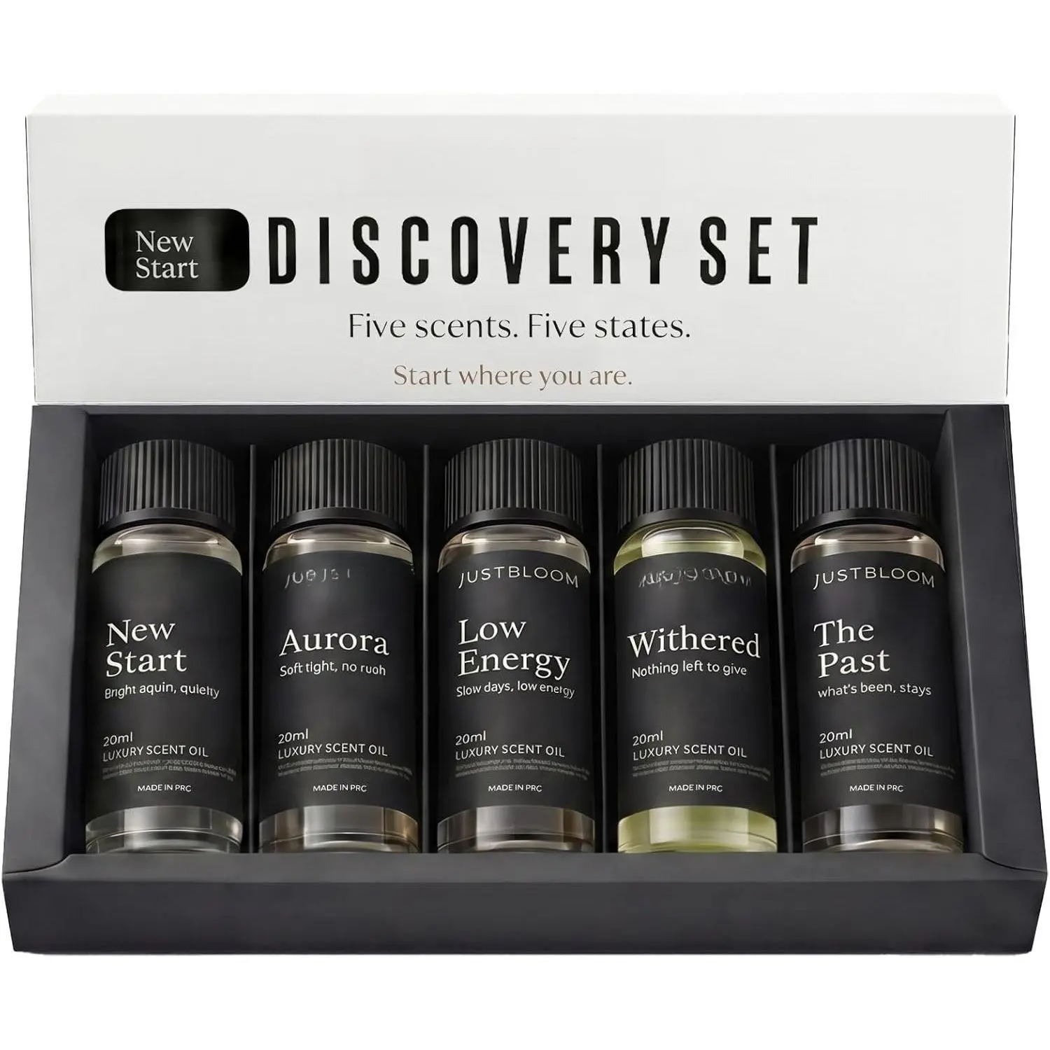 Hotel Oil Diffuser Essential Oils Set: 5-Pack  Oil  Set for  Diffusers, Relaxing  Collection for Sleep, Office &  Seasons
