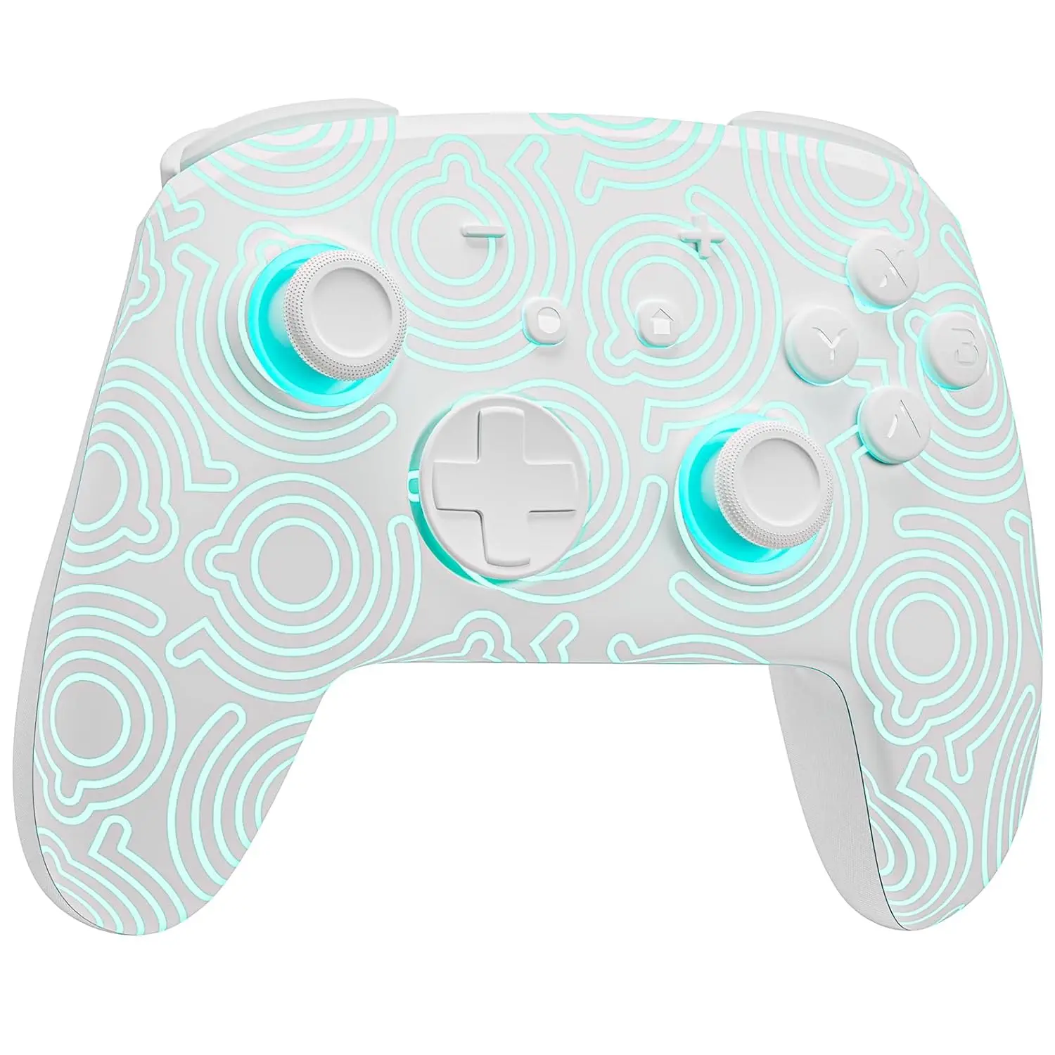 White Pro Wireless Controller Model 1 for Switch2/OLED/Lite Consoles - 950mAh Rechargeable, Hall Effect Joysticks, 7 RGB Lights, Paddles, Turbo, Motion Control, Synthetic Gamepad for Gamers (12.5 Hours Battery Life)
