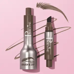 Waterproof Long-Lasting Eyebrow Gel with Brush Head, Anti-Smudge Liquid Core, Natural Voluminous Brows, Suitable for All Skin Types
