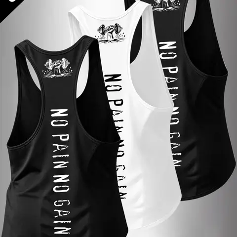 Men's Summer 3-Pack Sleeveless T-Shirts, Sleeveless Sports Top, Lightweight Workout Tank Tops, Gymwear Tanks, Sleeveless Vest, Workout Sleeveless Activewear, Dual-Sided Print, Ideal for Running, Gym, Volleyball, Casual Wear