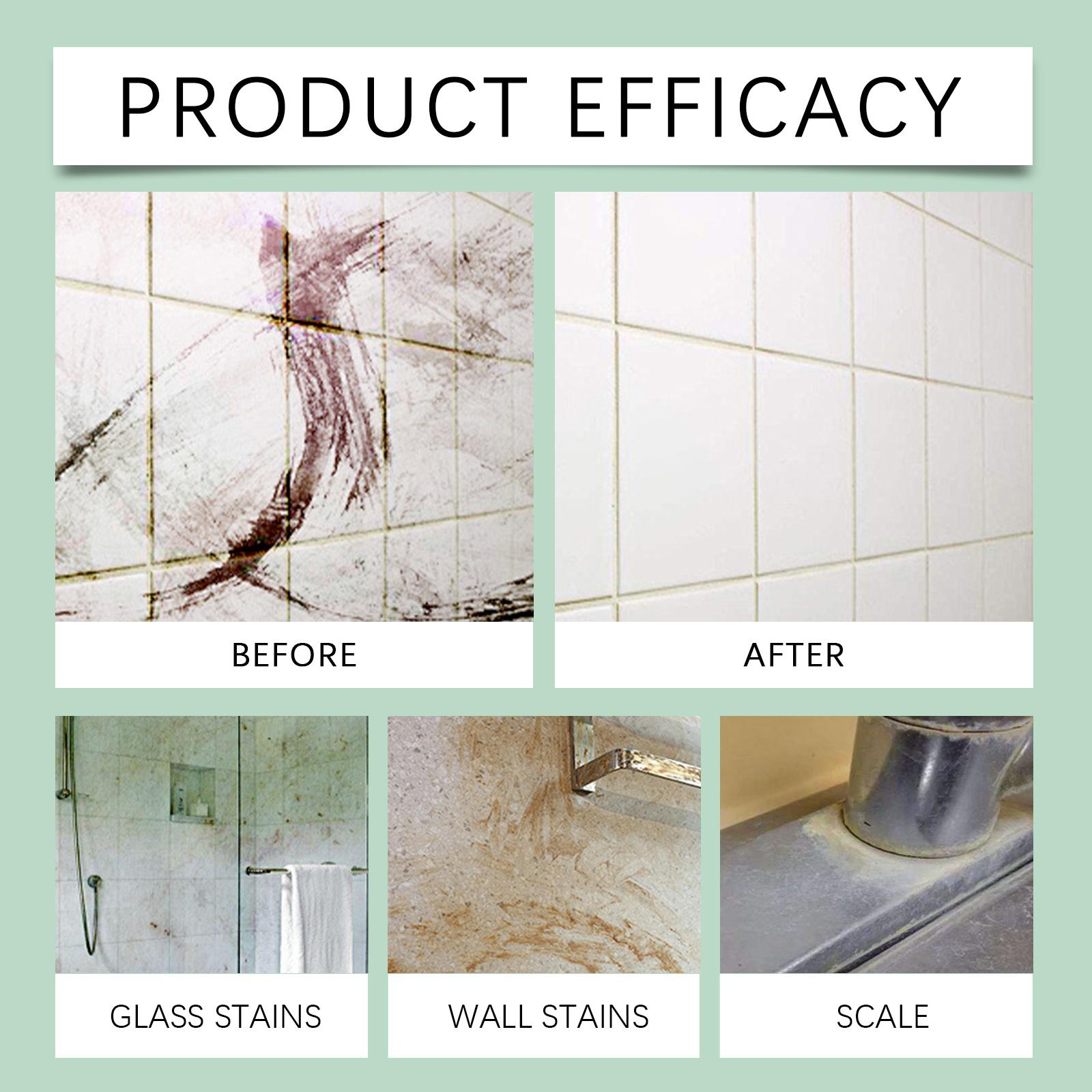 Bathroom Cleaner for Toilet Shower Walls Tile Hard Water Stain Remover Soap Scum Eliminator Fast Acting Powerful Heavy Duty Foaming Spray All Purpose