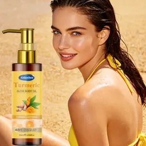 Aiskosben Turmeric Body Oil, 48hr Long-Lasting Hydration, Repairs Rough Skin, Full Body Nourishment, Face & Body Use, 120ML