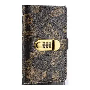 American Retro Password Lock Money Storage Album, Anti-Spy Cash Collection Book, Large Capacity Locked Notebook, High-Profile Cash Organizer