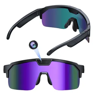 Women’s Sport Glasses, AI Smart Glasses with Camera,  4GB Memory Build-in(No TF Card Need),8MP Camera Anti-Shake, 1200P Video Recording , ABS+PC Frame,270Mah Battery, Bluetooth Call ,Music Control ,AI Translation,AI  Image Recognition