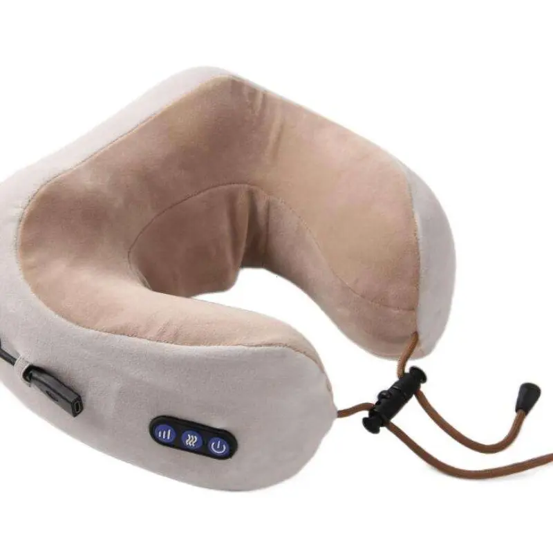 Memory Foam Neck Massager U-Shaped Pillow, Portable Shoulder Relief Device, Multi-Mode Electric Neck Massage Cushion, Home Car Use