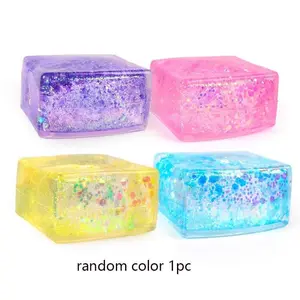 1pc Random Color Maltose Stress Relief Toy, Aurora Ice Block Maltose Squeeze Fun, Perfect for Unwind and Relax, Ideal Gift for Anxiety Relief