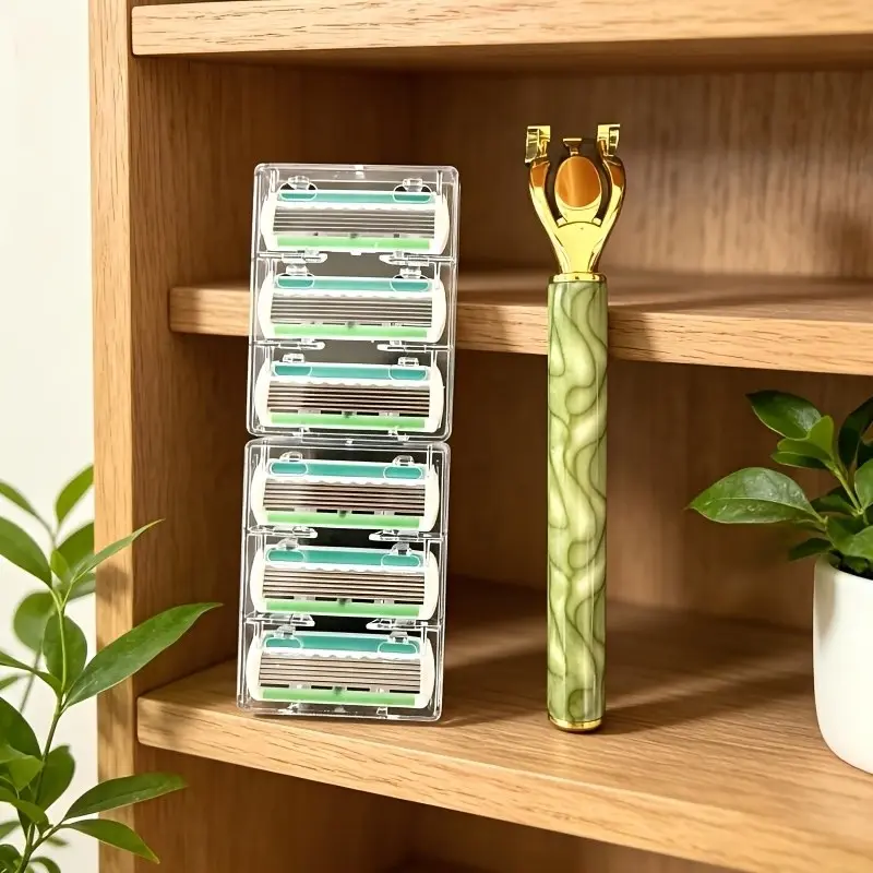 7pcs High-Quality Manual Shaving Razor, Six-Layer Smooth Blade, Gentle and Safe for Full Body, Metal Handle, Perfect Gift for Holidays