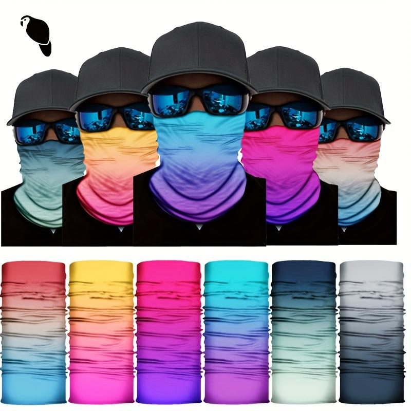 A Gradient Outdoor White Raw Riding Mask Seamless Polyester Multifunctional Magic Headscarf