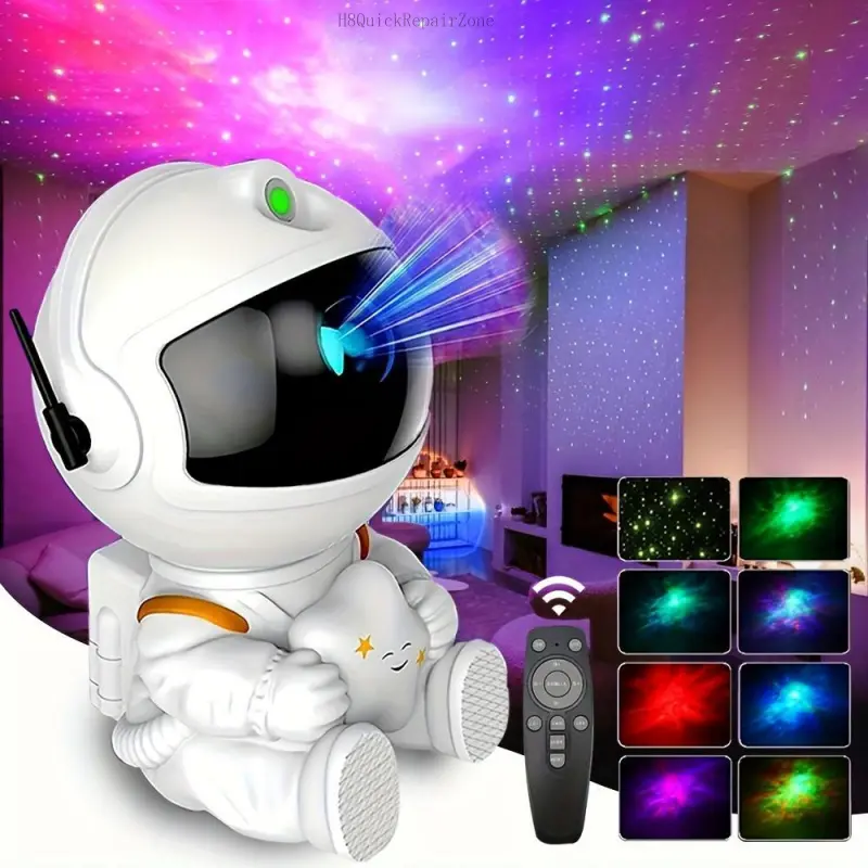 Galaxy Projector Light, Mini Astronaut Nebula Projector LED Lights for Bedroom, Starry Night Projector with Remote Control for Playroom Home Theater, GiftH8QuickRepairZone