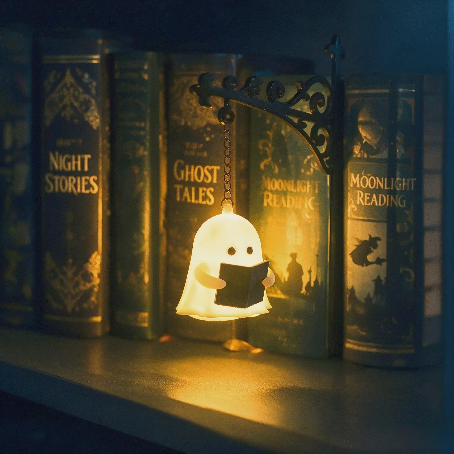 1pc Decorative Bookshelf Lighting, Library Lantern, Halloween Atmosphere Lamp, Bookshelf Decoration, Festive Ornaments, Perfect for Halloween
