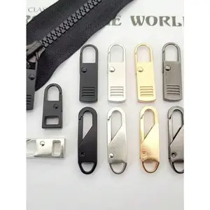 4Pcs Detachable Spring Zipper Pull Set – Multi-Color Metallic with Secure Lock, for Jackets, Luggage & DIY. Great Gift for Travelers & Musicians.